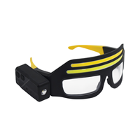 LED-Brille Wiederaufladbare Stirnlampe mit Bewegungssensor COB-Flutlicht USB-C Freihändig 90 Grad Kopflampe für Arbeit Angeln Camping Reparatur