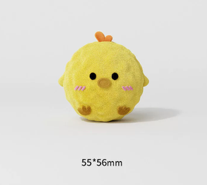 ของเล่นสุนัขรูปไก่บีบมีเสียง ตุ๊กตาขนนุ่ม ของเล่นเคี้ยวแบบอินเทอร์แอคทีฟ ลูกบอลน่ารัก สำหรับสุนัขพันธุ์เล็ก ลูกสุนัข เล่นได้ทั้งในบ้านและนอกบ้าน - Product Image 2
