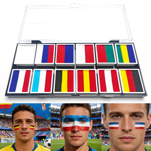 Kit <span class=keywords><strong>de</strong></span> peinture faciale pour la Coupe du monde Mei Shang : Fan <span class=keywords><strong>de</strong></span> football Non toxique pour les <span class=keywords><strong>jeux</strong></span> (Europe et États-Unis) - Product Image 2