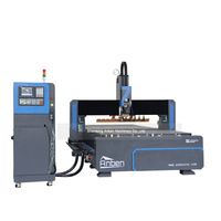 Machine de découpe CNC 1550 ATC ANBEN à 3 axes avec table à vide, système de changement d'outils automatique pour le travail du bois, compatible PLC et Syntec NC Studio