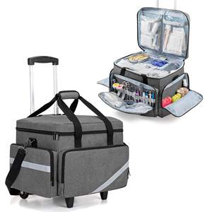 Bolsa Médica con Ruedas y Carro Desmontable, Bolsa Rodante para Enfermería con Divisores Extraíbles, Bolsas de Diseño Personalizadas para <span class=keywords><strong>Insulina</strong></span> - Product Image 1