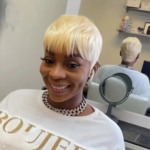 วิกผมทรงบ๊อบสั้นแบบมีสไตล์ ใช้งานได้ดีและมีประสิทธิภาพ กำลังเป็นที่ต้องการอย่างมาก ผม<span class=keywords><strong>หน้าม้า</strong></span>เฉียงสั้นพิเศษ ผมตรงสั้น - Product Image 2