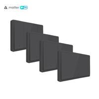 Interruptores de Panel Manuales Inteligentes Tuya de 1/2/3/4 Gang con Control Remoto para el Hogar, Interruptor de Luz de Pared WiFi Compatible con Home Matter