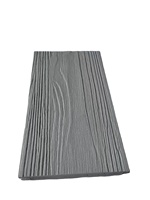 Plancher en PVC solide co-extrudé ASA |   Planches de terrasse composites modernes antidérapantes à grain de bois brossé, écologiques, à clipser, pour extérieur