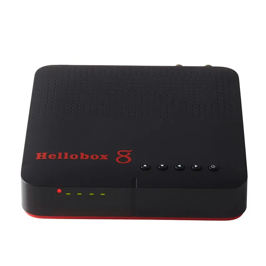 Hellobox 8 DVB S2 S2X T2 콤보 위성 TV 수신기 지원 3G 4G 동글 H.265 HEVC 10bit