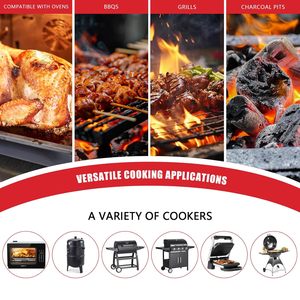 Smart <b>Wireless</b> Meat Thermometer with Ultra-Thin Probes Digital Food Thermometer for Remote Monitoring of BBQ Grill Oven - Product Image 3