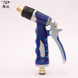 Pistola de Agua de Alta Presión con Boquilla de Cobre Azul Aqua, Patrón de Rociado Ajustable, Limpiador Ligero para Lavado de Autos - Product Image 1