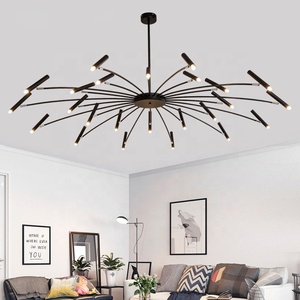<span class=keywords><strong>Artiste</strong></span> nordique de haute qualité rond réglable ligne pendante lumière créative salon lustre - Product Image 1
