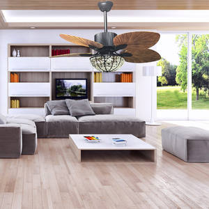 Ventilateur de plafond de luxe américain rétro de haute qualité avec lumière led ventilateur de plafond d'éclairage décoratif - Product Image 2