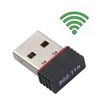 Adaptador WiFi USB Inalámbrico, Mini Tarjeta de Red para PC, Antena WiFi de 150 Mbps, Adaptador Dongle LAN, Receptor Ethernet, Wi-Fi