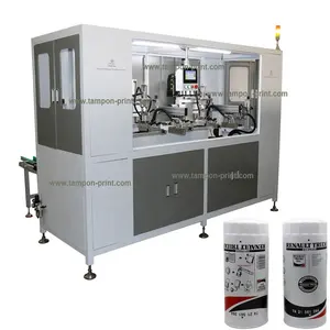 Automatic 2 color filter bottle cylindrical silk printer with uv dryer screen printing machine