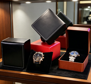 Multi-Color PU <b>Leather</b> <b>Watch</b> Boxes, Square Single Wristwatch Storage Cases with Pillow for Men Women <b>Watch</b> Packaging - Product Image 6