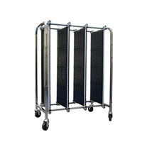 Chariot de rangement antistatique SMT ESD, chariot ajustable en acier inoxydable de haute qualité