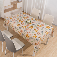 Rouleau de nappe en PVC imprimé feuille d'or soyeuse RNPT pour restaurant, housse de table rectangulaire anti-taches
