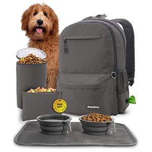 Free sample Dog <b>Travel</b> Bag, Weekend Dog <b>Travel</b> <b>Accessories</b> for Camping, Pet <b>Travel</b> Bags with 2 Collapsible Dog Bowls - Product Image 1