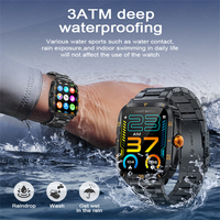 Jam Tangan Pintar 2025 Dafit 3 Tahan Air ATM untuk Berenang, Silikon Gel IPS, Dual SIM, Baterai 430mAh Tahan 4 Hari, Panggilan Telepon, Kompas, Jawab Panggilan
