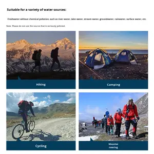 Purificador de Agua Portátil Manual de Ultrafiltración MEENA para Exteriores, Función de Consumo Directo, Agua de Supervivencia Individual para Fuerzas Especiales - Product Image 4