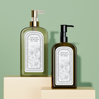 Vente en gros de bouteilles de lotion cosmétique en plastique PET de 750ml bouteilles vides de liquide de lavage corporel de 500ml bouteille de lavage corporel