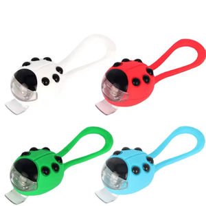 Luz LED para Bicicleta, Montaje en Manillar, Luz Trasera de Seguridad, Alimentada por Batería, Material ABS, 2 Modos, Diseño de Mariquita - Product Image 1