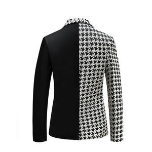 <span class=keywords><strong>Blazer</strong></span> Deux Couleurs Pour Hommes Avec Vestes Décontractées À <span class=keywords><strong>Carreaux</strong></span> - Product Image 4