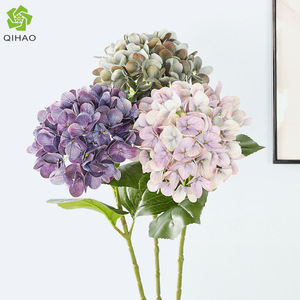 <b>Single</b> 3D Film Hydrangea Plastic Silk <b>Flowers</b> High Simulation Wedding Home Decorations - Product Image 5