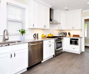 Custom White Modular Kitchen <b>Cupboard</b> Modern Lacquer <b>Wood</b> MDF Plywood Cabinets Set for Apartment Villa Mall & Hospital 3D Design - Product Image 6