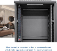 Euro 220V 240V 16A 8 voies prises d'extension d'alimentation unité de Distribution serveur Rack 1U 19 pouces PDU standard
