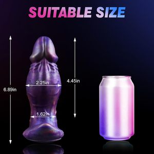 Tapón Anal Grande <span class=keywords><strong>de</strong></span> Silicona Suave, Entrenador <span class=keywords><strong>de</strong></span> Dildo Grueso con Base en Forma <span class=keywords><strong>de</strong></span> Ancla, Diseño Realista para Mujeres y Hombres - Product Image 3