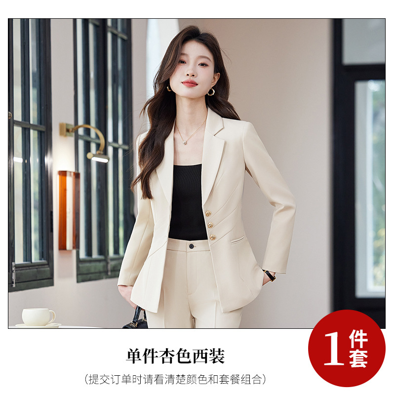 apricot suit