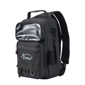 Mochila de Pesca Multifuncional de Gran Capacidad, Bolsa para Cañas y Equipo con Inserto, Práctica Bolsa de Pecho Cruzada para Pesca con Mosca - Product Image 5