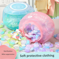 Deterjen Cair Ramah Lingkungan 3 in 1 dalam Bentuk Pod Sekali Pakai dengan Butiran Gel Beraroma untuk Pakaian 32pcs