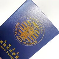 Impression de livrets de certificats pour chiens et chats avec logo personnalisé en feuille d'or, passeport pour animaux de compagnie