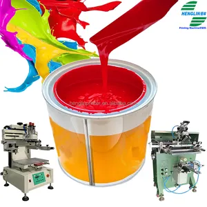 UV ink Solvent Ink For PP PE PET PVC HDPE LDPE Acrylic Metal Tin Glass Printing For Pad Printer Silk Screen Printing Machine