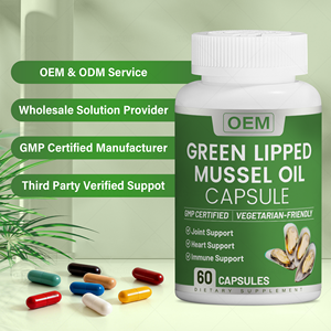 Capsule d'huile de moule verte à lèvres (Mussel) antioxydante en gélule molle, marque privée OEM/ODM, pour le soutien des articulations - Product Image 2