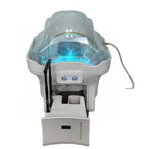 KISEN Évier portable pour shampoing, bac de lavage portable pour spa capillaire avec circulation d'eau, mobilier de salon de coiffure mobile avec réservoir à tige télescopique - Product Image 1