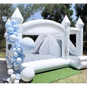 Inflable boda gorila macaron color <span class=keywords><strong>Luna</strong></span> inflable pastel blanco deshierbe rebote Castillo salto Castillo para niños y adultos - Product Image 5