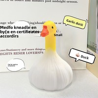 Jouet anti-stress en caoutchouc souple en forme de canard ail, viral, pour l'équilibre émotionnel et la décompression au bureau, incontournable