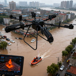 3WWDZF6-30D Firefighting <b>Drone</b> Fire Aerial Break Window Extinguish Function Rapid Initial Fire Attack Brushless <b>Motor</b> 6-Axis - Product Image 2