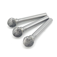 Fraise rotative en carbure de forme sphérique de 12 mm, lime abrasive à tige standard, outil de coupe pour meuleuse à mortaiseuse