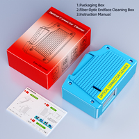 Boîte de nettoyage de fibres optiques blanches SIXIANTO A-505 pour pigtail, outil de nettoyage de cassette FTTH SC/ST/FC, garantie 1 an