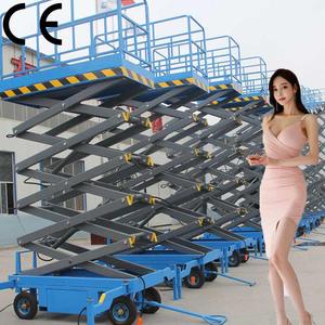-YZ Mini Plataforma de trabajo aéreo Dirección hidráulica Elevador de tijera autopropulsado - Product Image 6