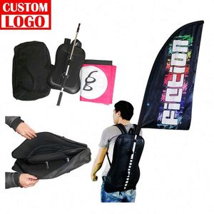Professional Customized Service Cycling Functional Moving Backpack Flag - Product Image 1