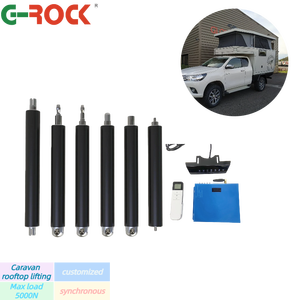 Aktuator teleskopik linier 3 tahap 24V, Stroke 1000mm untuk kolom pengangkat atap RV - Product Image 1