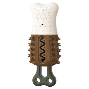 Juguete interactivo de goma con forma de paleta de helado para masticar y limpiar dientes de perro, ideal para la dentición y el movimiento. - Product Image 6