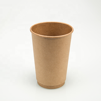 Gobelets à café jetables en papier kraft à paroi simple 8oz 14oz 12oz 16oz 22oz