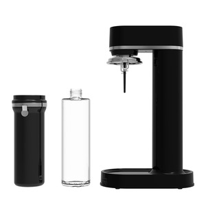 Machine à eau gazeuse 1L avec bouteille en verre noire, pour comptoir, facile à utiliser - Product Image 5