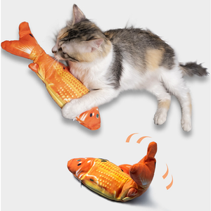 Hierba gatera eléctrica con Usb para gatos, juguete interactivo de simulación de peces y gatos - Product Image 1
