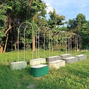 Factory Wholesale Price Garden Coated Steel <b>Trellis</b> for Plant Growing Support Climbing U Arched - Product Image 2