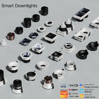 Spot MR16 à double tête GU10 Spot en aluminium Led Dimmable RGB Tuya Spots encastrés Spot de plafond Led intelligent moderne