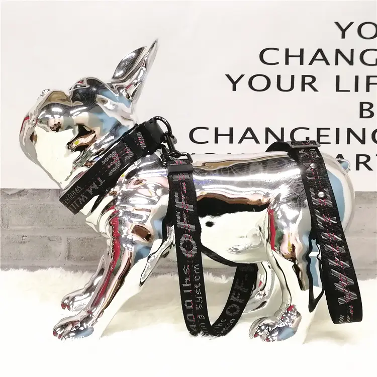 New Style Luxury Fabric famous designer brand dog collar Comfortable Dog Pet Harness branded dog collar